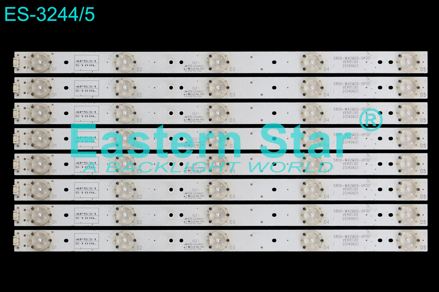 ES-3244 LED TV Backlight use for 42" Skyworth 42E5ERS,42E5CHR 5800-W42000-0P00 LED STRIP(8)
