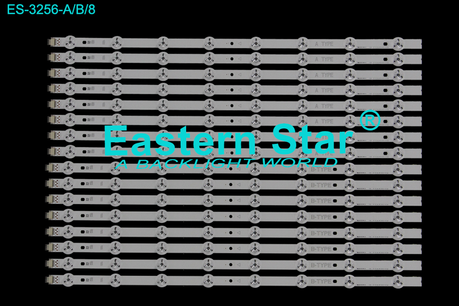 ES-3256 LED TV Backlight use for 55" Lg 55UC970-ZA, 55UC970V-ZA 55''  V15 SLIM DRT REV0.5 1 B-TYPE, 55'' V15 SLIM DRT REV0.5 1 A-TYPE, 6916L-1929A, 6916L-1928A LED STRIP(16)