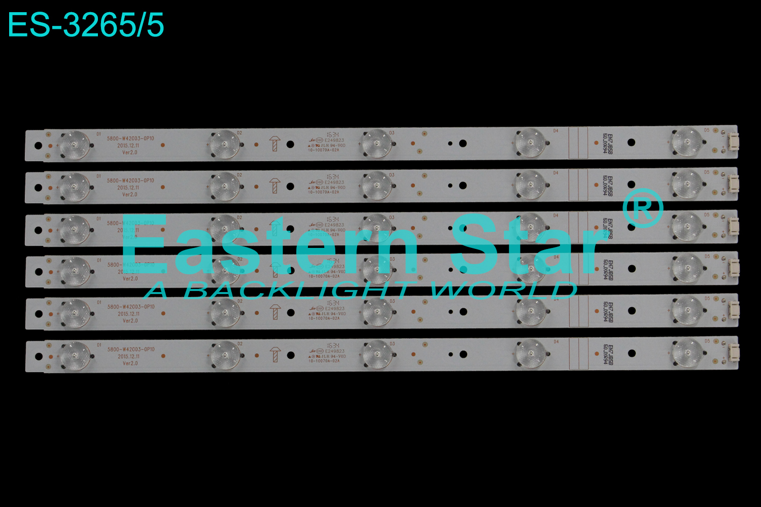 ES-3265 LED TV Backlight use for 42" Skyworth 42E368W, 42R3200 5800-W42003-0P10 LED STRIP(6)