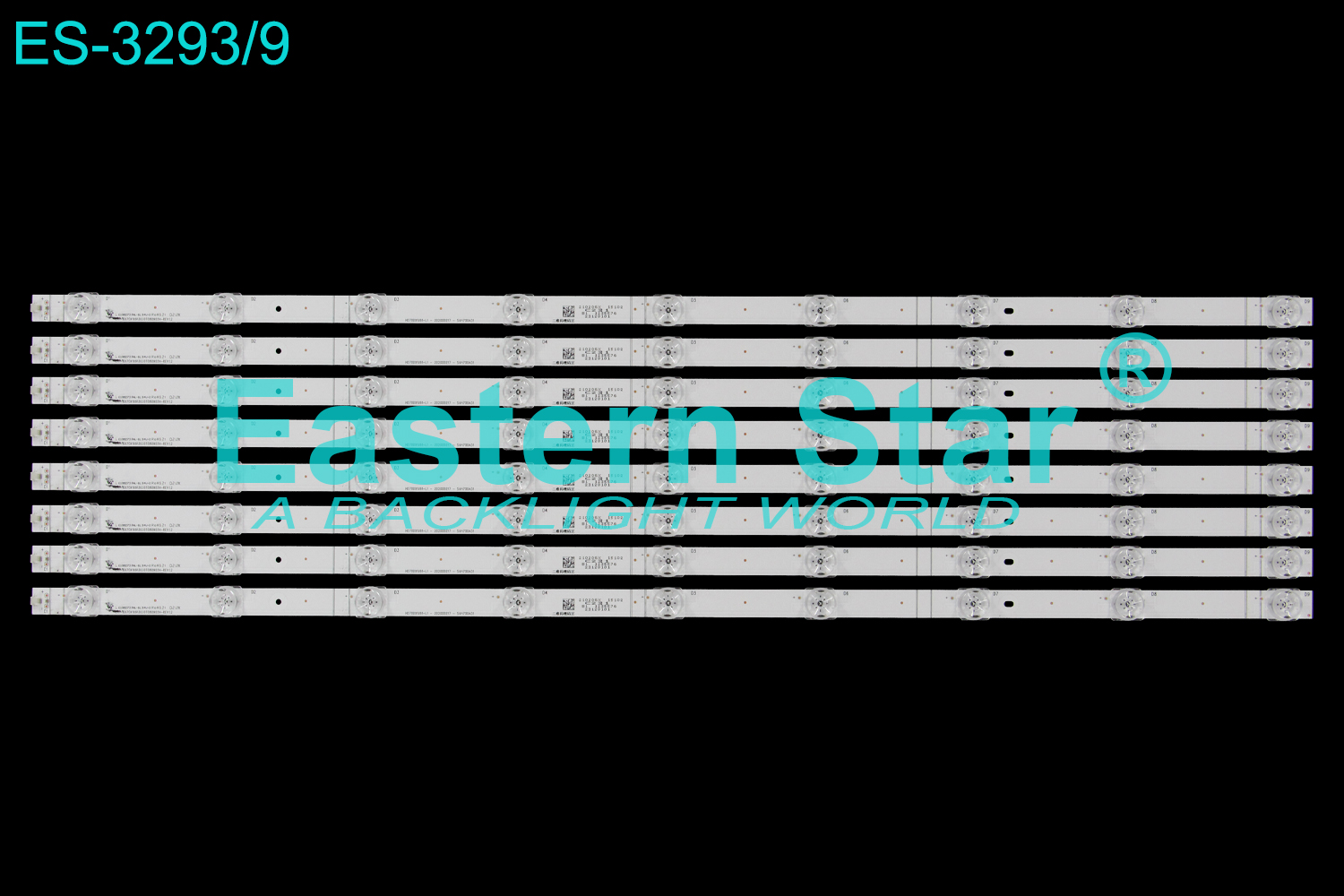 ES-3293 LED TV Backlight use for 70" Hisense 70A6G, 70H6570G HD700X1U91-L1-202000217-SVH700A31, CRH-BX70X1U913030T080902H-REV1.2  LED STRIP(8)