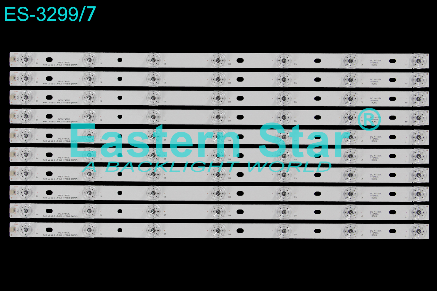 ES-3299 LED TV Backlight use for 48" 48S600  ROHS  JS-LB-D-JP4830-071DBAD(40707)   3AS7CY47717 LED STRIP(10)