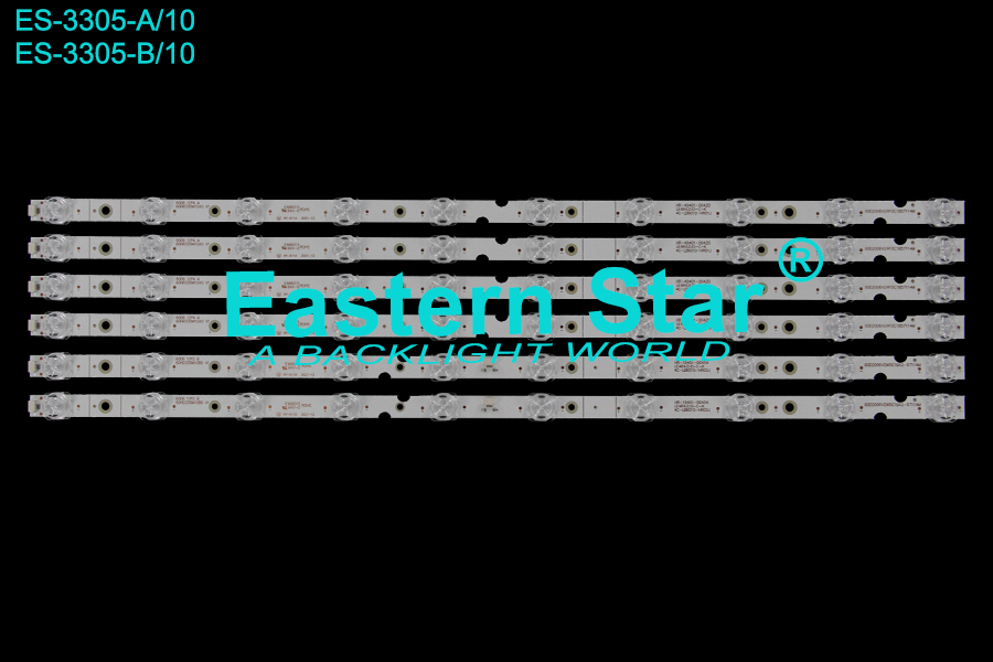 ES-3305 LED TV Backlight use for 60" Tcl 60F60  60D6 60D6 10*4 A  60HR330M10A0 V1  HR-49401-00420   4C-LB6010-HR01J   60D2006V2W10C1BX2-57114M  LED STRIP(6)