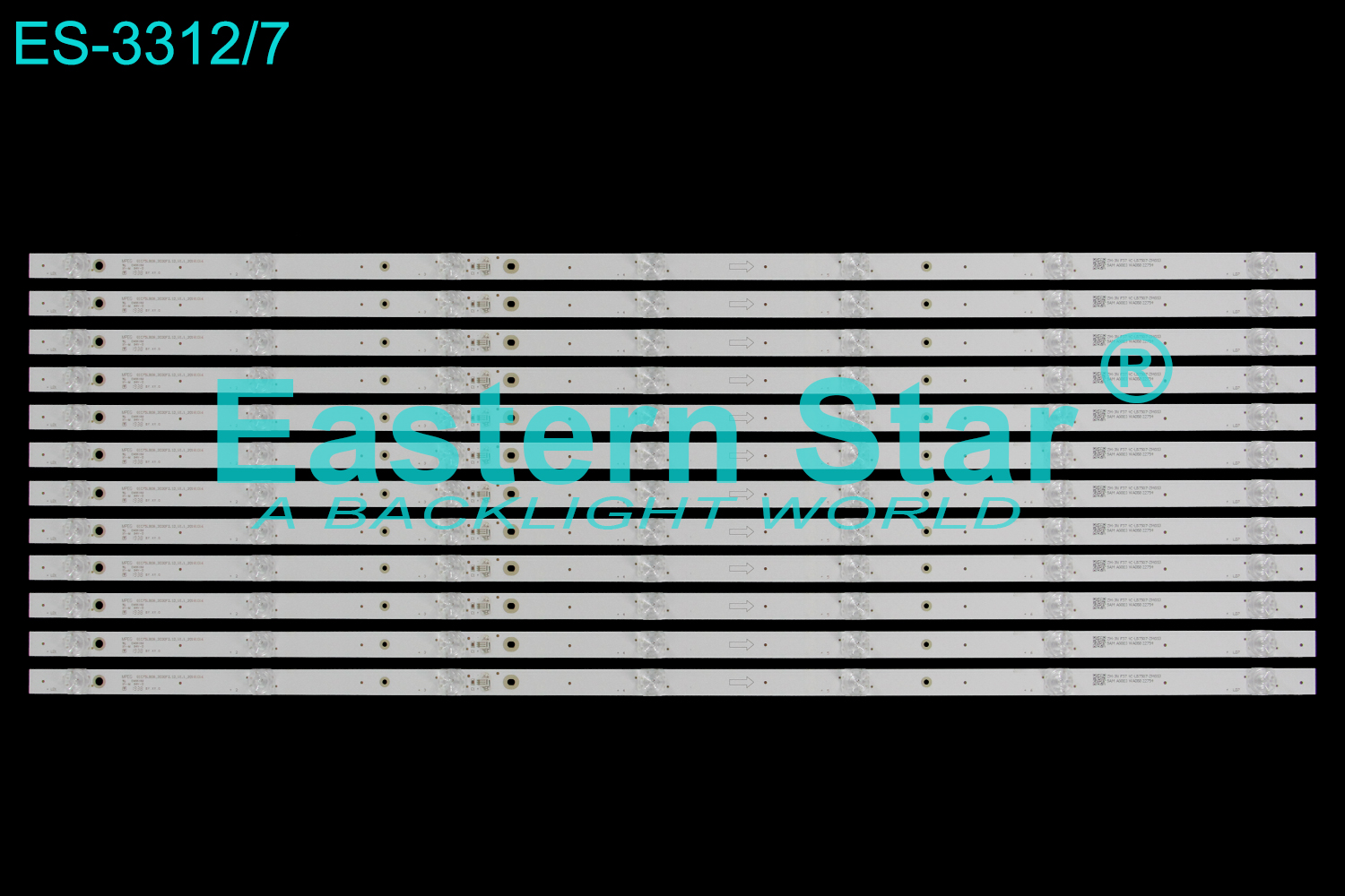 ES-3312 LED TV Backlight use for 75" Tcl 75S425LACA,75S423 MPEG  GIC75LB08_3030F2.1D_V1.1_20181016   ZM-JN-F37  4C-LB7505-ZM05J/ZM03J/ZM09J LED STRIP(12)