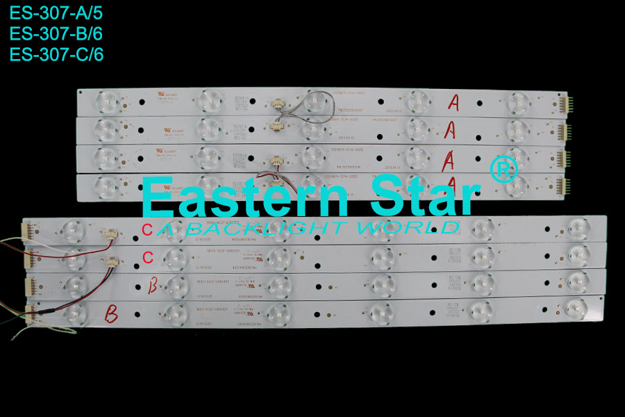ES-307 LED TV Backlight use for Haier 39'' 5+6+LEDs LED39D11-ZC14-02/3(B)   PN:30339011206/7   2013.04.13 led lens strips (8)