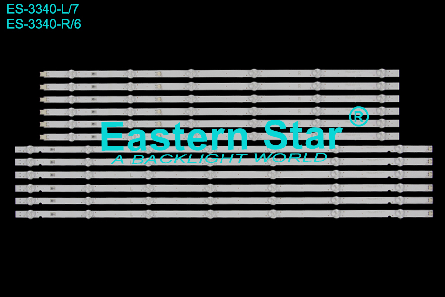 ES-3340 LED TV Backlight use for 65"  Sony  KD-65X75CH, KD-65X750H L: I-6500SY80131-L-V2, R:  I-6500SY80131-R-V2 LED STRIP(12)