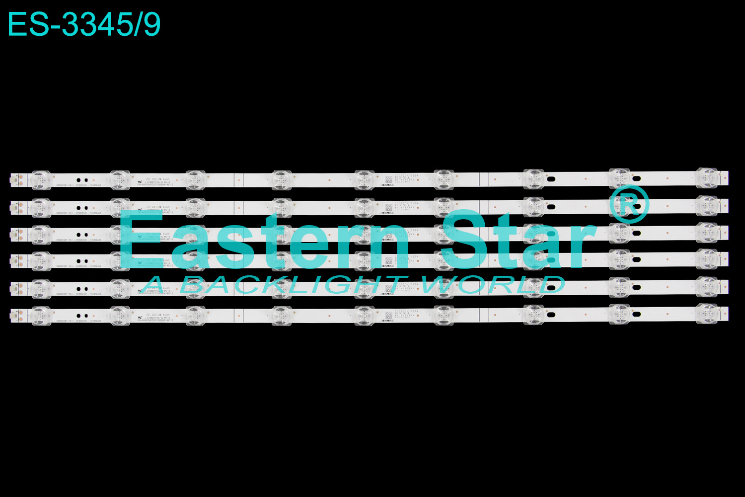 ES-3345 LED TV Backlight use for 65" Hisense 65R6E3/65H6570G HD650X1U81-T0L1-2019092501 SVH650AH8 CRH-BX65X1U813030T060999P-REV1.2 LED STRIP(6)