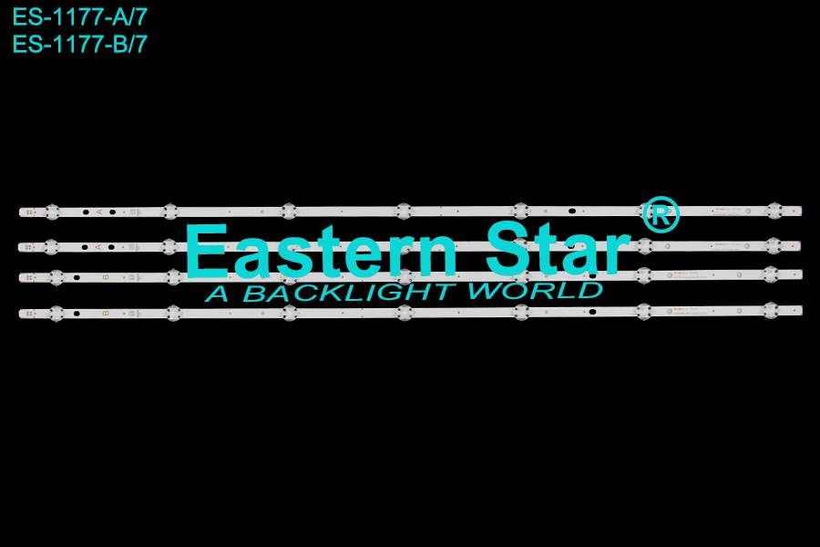 ES-1177=ES-1006 LED TV Backlight use for 43" Vestel/Finlux VES430UNDL-2D-N12  A: SVV430A50_A56_A_Rev00_170327 B: SVV430A50_A56_B_Rev00_170327 LED STRIP(4)