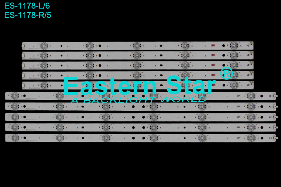 ES-1178 LED TV Backlight use for 60"  Sony  KDL-60R510A SVG600A13_REV06_R-TYPE_140513, SVG600A13_REV06_L-TYPE_140513  LED STRIP(10)