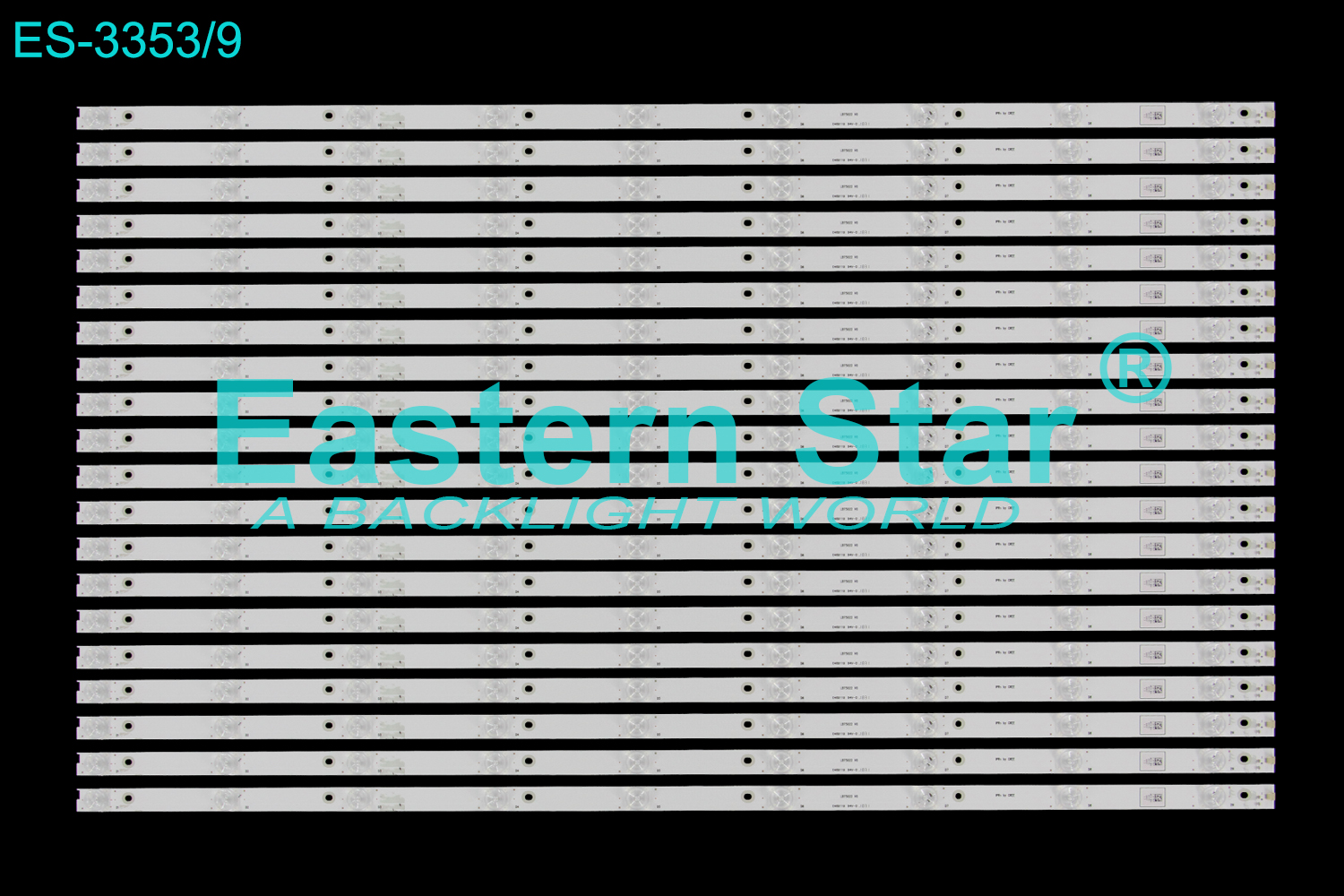 ES-3353 LED TV Backlight use for 75" Sharp/Hisense  LC-75N8003U  LB75022 V0, 1197827  LED STRIP(20)