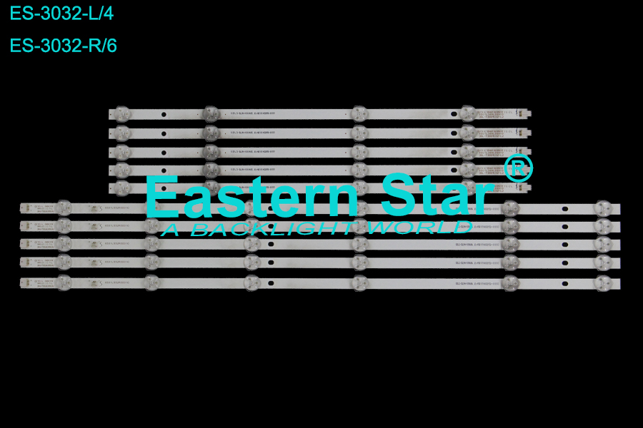 ES-3032 LED TV Backlight use for 48" Sunny/ Axen  AX048LDV59-FM L/R: 6501L388L00010 3BL-T3884102-L2 8DL3-DLM4-800405 JS-ND1014GD9D-0003 LED STRIP(10)