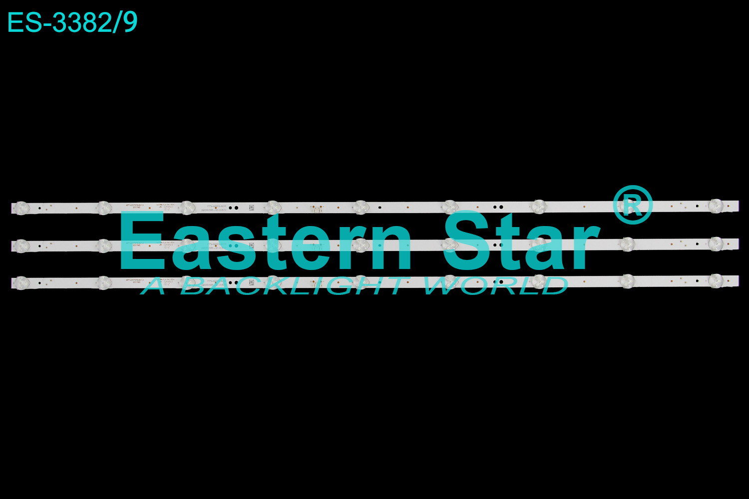 ES-3382 LED TV Backlight use for 43" Skyworth 43F5 43X6 43G2A  APT-LB17076-43-1.3  2017/8/2   7779-643000-D230  LED STRIP(3)