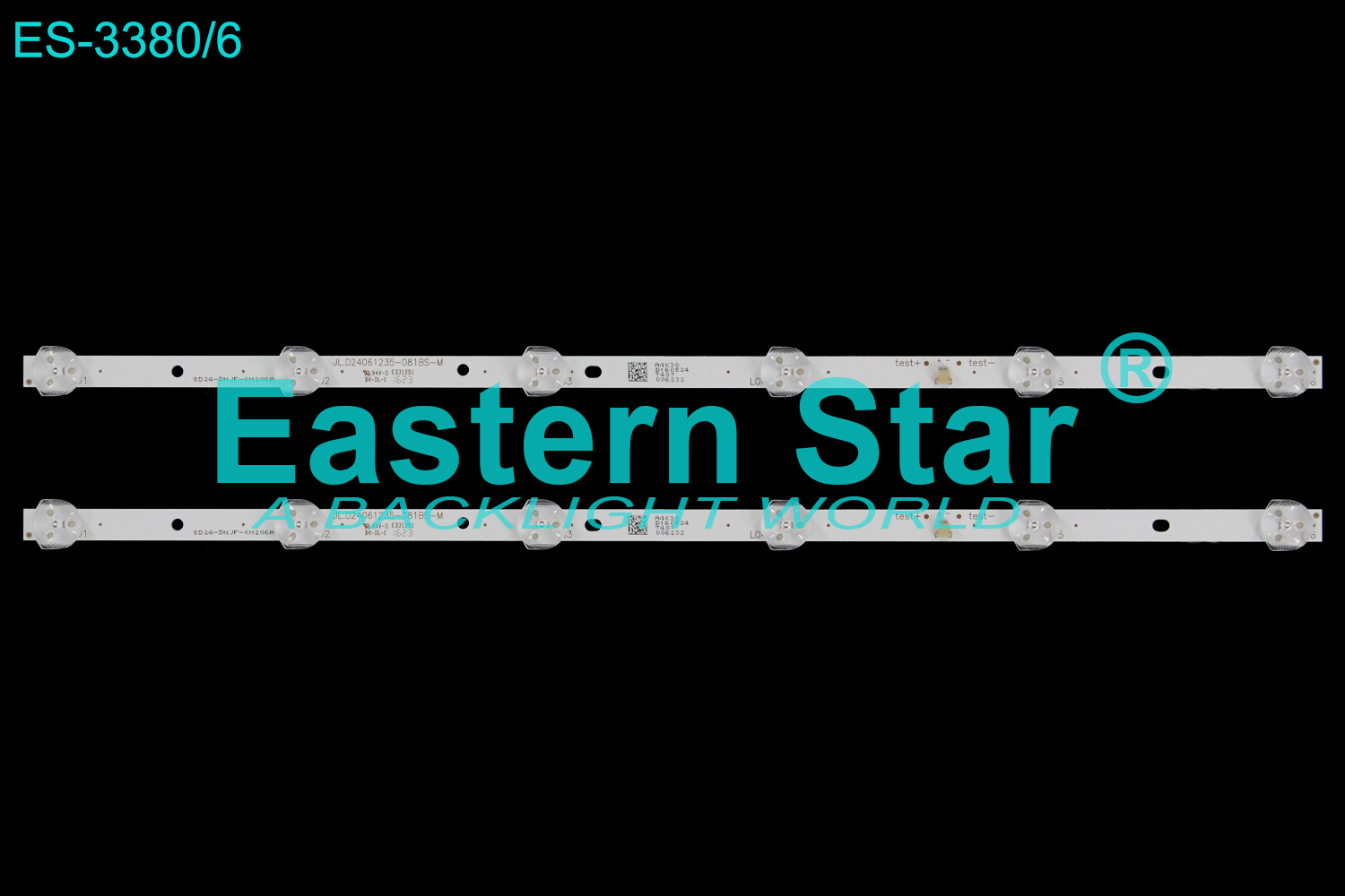 ES-3380=ES-3349 LED TV Backlight use for 24" Sunny SN024V59XU-AM JL.D24061235-081BS-M LED STRIP(2)
