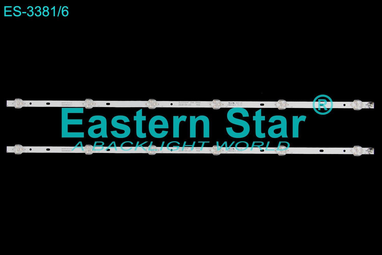 ES-3381 LED TV Backlight use for 32" Dijitsu / Sharp DJTV32  62DLED32HF2X60002, DLED32HF 2X6 0002 LED STRIP(2)