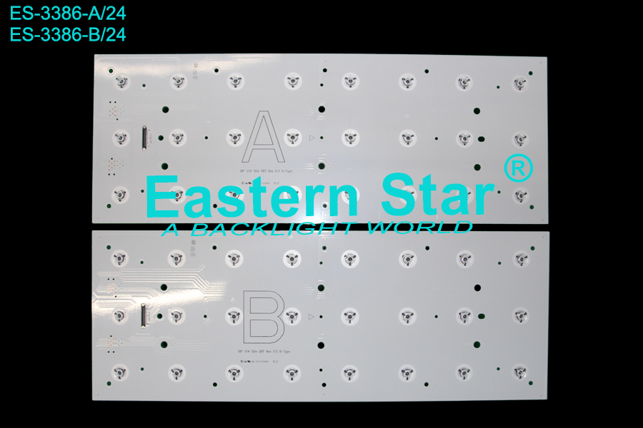 ES-3386 LED TV Backlight use for 98" LG A:98'' V14 SLIM DRT REV0.5 A-TYPE B:98'' V14 SLIM DRT REV0.5 B-TYPE  LED STRIP(/)