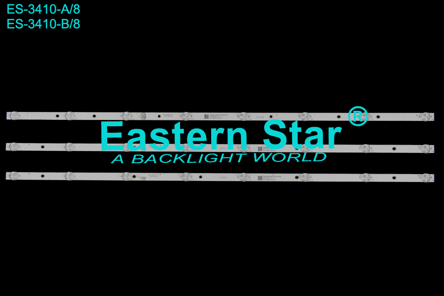ES-3410 LED TV Backlight use for 40" Aiwa EU40DT200 ,Bbk 40LEM-1043/FTS2C A/B: MS-L2665-A/B V1 2018-06-28  21MM200A8930100154903239 A34 M204 TV C 2J  R27-40D04-005-13  LED STRIP(3)