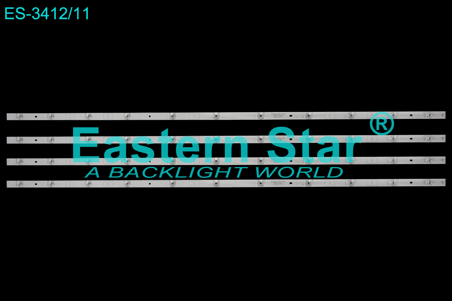 ES-3412 LED TV Backlight use for 55" Philco PTV55G50 LB-C550U17-E5K-H-G71-JF2 JL.D550B1330-002AS-M_V04 55D3B11CY108818 LED STRIP(4)