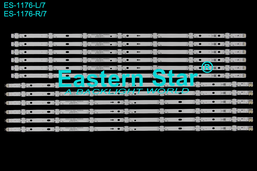 ES-1176 LED TV Backlight use for 65" Vizio  E65U-D3 R:SVG650A28_REV05_7WICOP_R_150923(E65(UHD)  65D3C7CZ64212R  L:SVG650A28_REV05_7WICOP_L_150923(E65(UHD) 65D3C7CZ67412L LED STRIP(12)