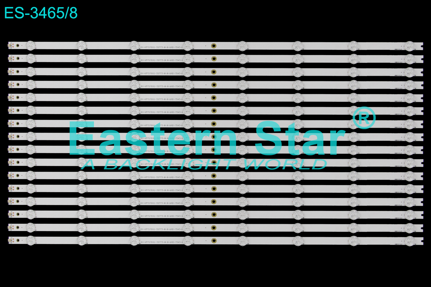 ES-3465 LED TV Backlight use for 65" Vizio MT65W-861C3, D65-D2,E65X-C2, MT65W-861C3 LB65018 V0_01 LED STRIP(16)