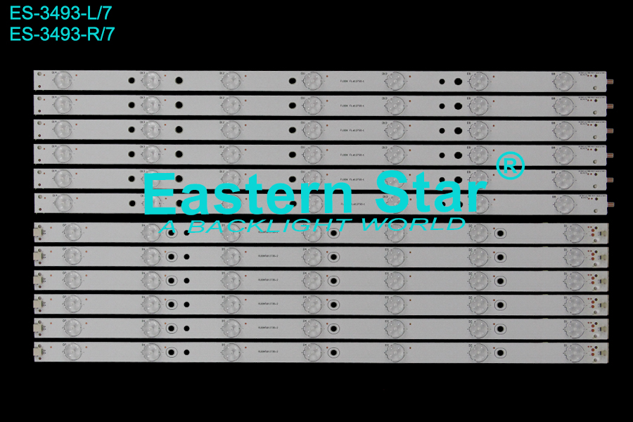 ES-3493=ES-467 LED TV Backlight use for 55"  Vizio E550I-B2 56.38005.040, 131210-WS-550-014-LAKERS-C8-R, 131210-WS-550-014-LAKERS-C8-L LED STRIP(12)