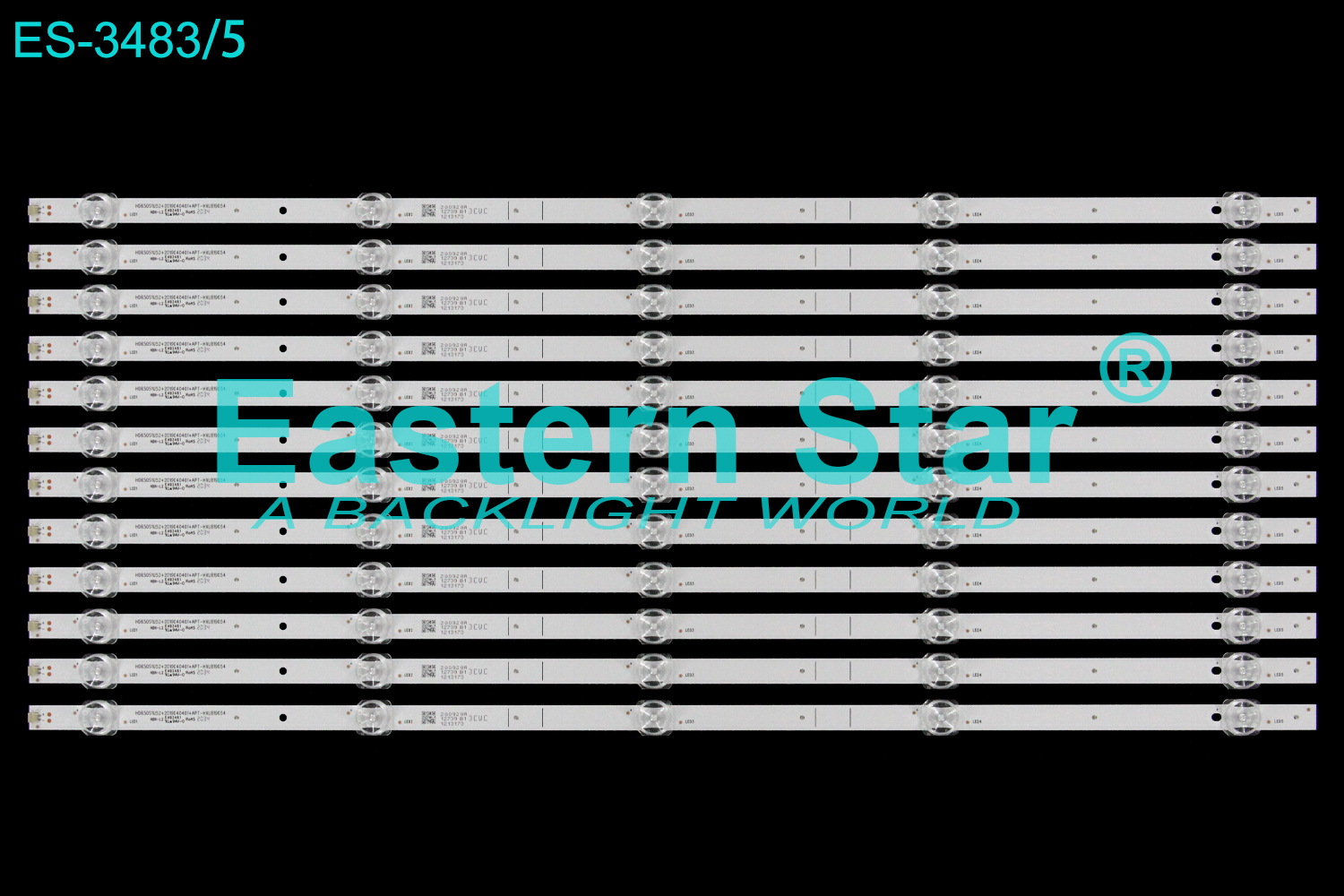 ES-3483 LED TV Backlight use for 65" Hisense HD650S1U52+2019040401+APT-HXLB19054 APT-HXLB180121846 HD650V3U51-T0 REV1.0 3B5CZ61012 LED STRIP(12)
