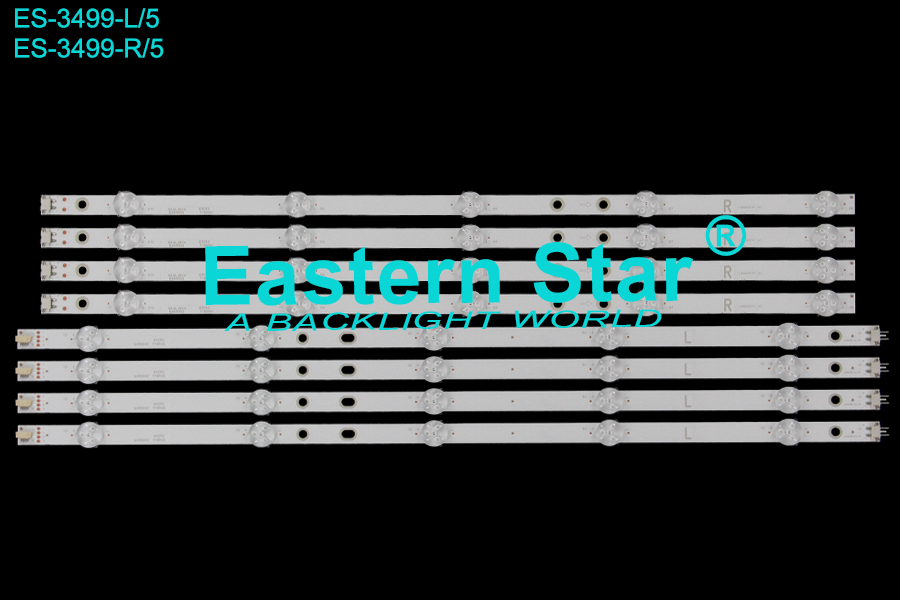 ES-3499 LED TV Backlight use for 50" Vizio E50-E3 LB50069 V1_02,  LG50069 V0_02, 81010,  11894A, 11895A LED STRIP(8)