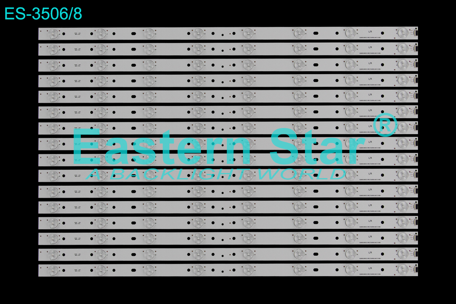 ES-3506 LED TV Backlight use for 60" Vizio M60-C3 E600DLB032-005, E600DLB032-006, EM60DLR51 LED STRIP(16)