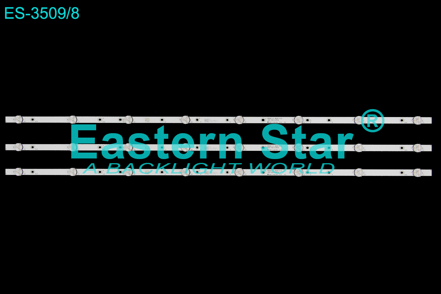 ES-3509 LED TV Backlight use for 43" Dijitsu  P0020 V1 2018-4-23  D22-430-GJMC01 LED STRIP(3)