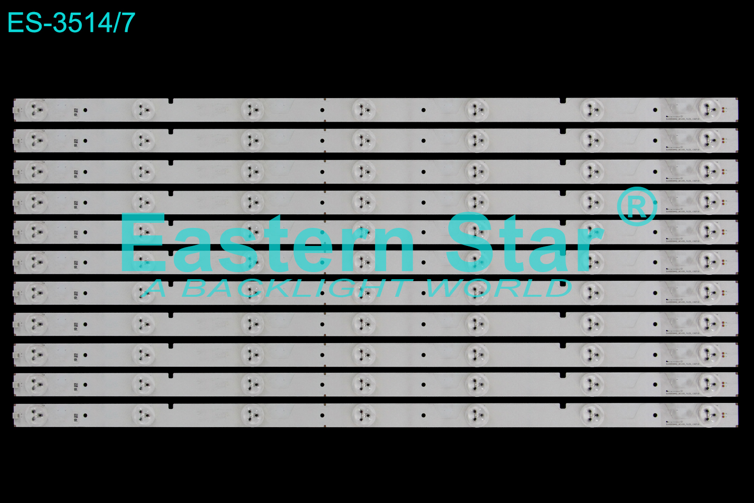 ES-3514 LED TV Backlight use for 55" Hisense 55K20DG/55K20PG/55K23DGW/55K23D9W SVH550AA2_REV05_7LED_139719 LED STRIP(11)