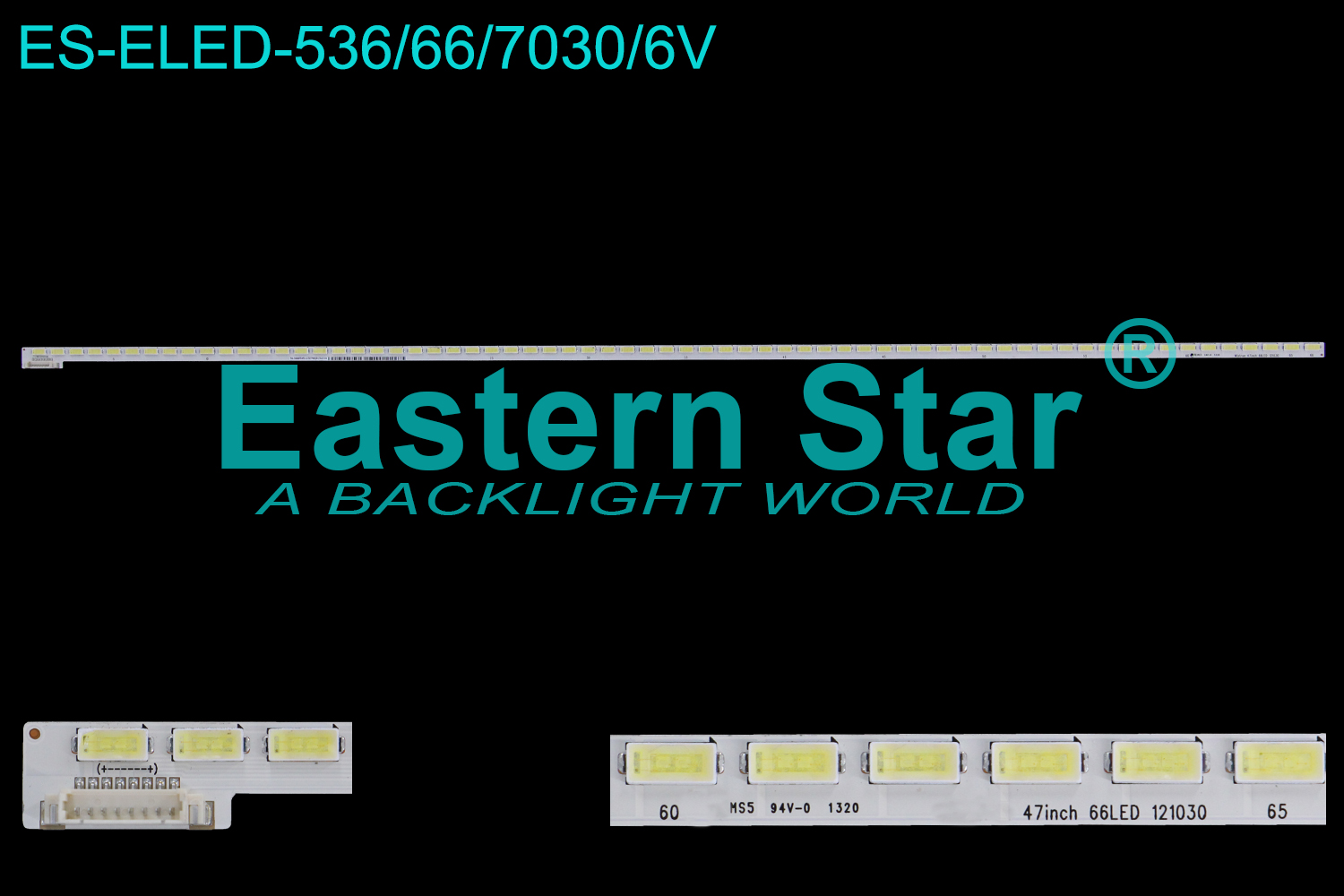 ES-ELED-536 ELED/EDGE TV backlight use for 47'' Vizio  N47Li-A2 WISTRON 47INCH 66LED 121030  LED STRIPS(1)