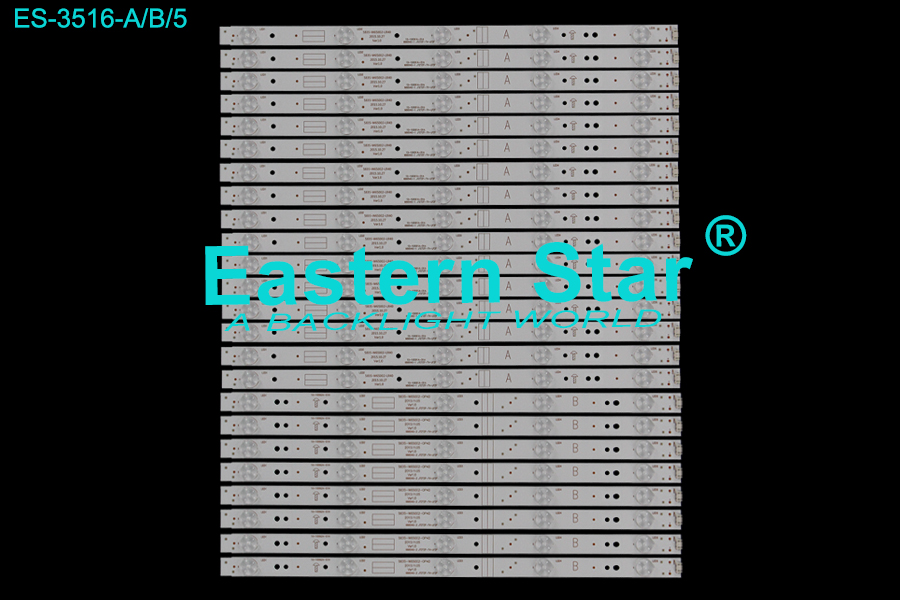 ES-3516 LED TV Backlight use for 65" Lg 65UH5500-UA 5835-W65002-LR40, 5835-W65002-OP40, 5835-W65002-0P40, 10-10091A-01A,  1010092A-01A LED STRIP(24)