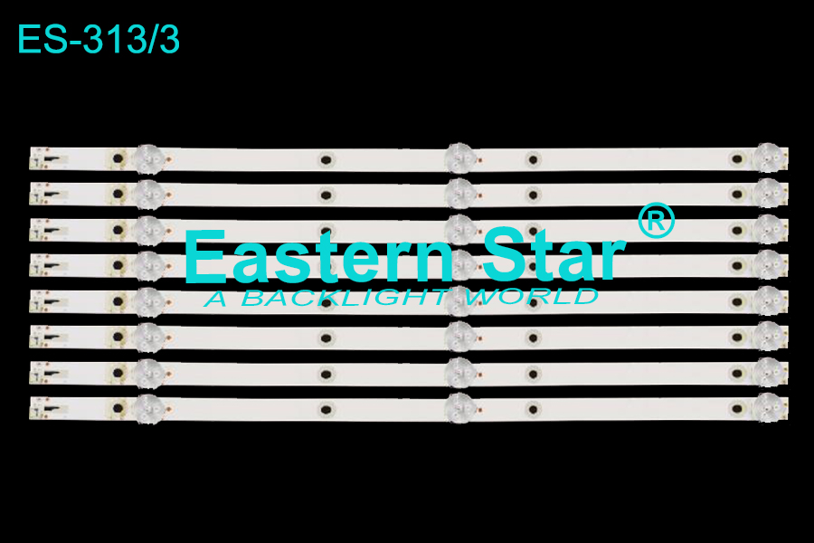 ES-313 LED TV Backlight use for Philips 43'' 3LEDs 43L2800 K430WDC1 A3 2017-8-25/4708-K43WDC-A3113N11 led strips (8)