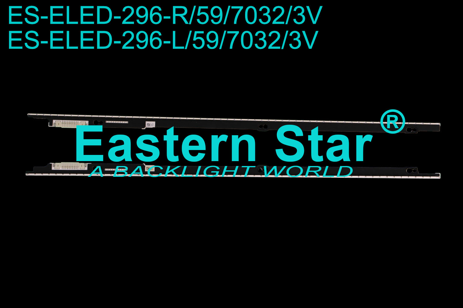 ES-ELED-296 ELED/EDGE TV backlight use for SAMSUNG 40'' TV UE40F8000AT/UE40F7000ATXUA 40 7K/8K/ SNB 3D-7032LED-R/L V3LE-400SMB-R3 LED STRIPS(2)
