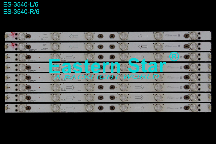 ES-3540 LED TV Backlight use for 42" Philco/Sanyo PH42B25DG 462C750(B3310)-6EA-L, 462C750(B3310)-6EA-R, 4C-LB420T-YH1ASY,4C-LB420T-YH1BSY,006-P2K1972A LED STRIP(8)