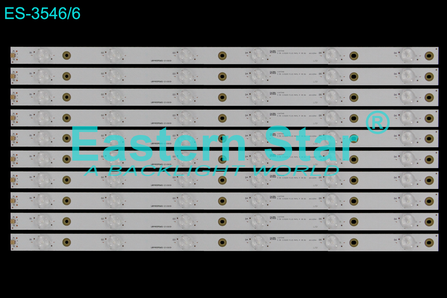 ES-3546 LED TV Backlight use for 48" Hisense/Insignia NS-48D420NA16, 48H4C, NS-48D510NA17 RSAG7.820.6733, LBM480P0601-Z-1S(0） LED STRIP(10)