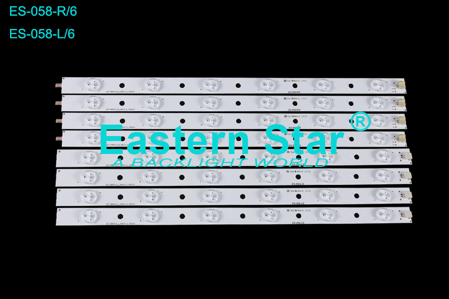 ES-058 TV Light Bar use for Toshiba 39'' 6+6 SVT390A12_R/L   SVT390A05_R_REV3.0 39D3503V11W6C1B39517M-HJ-ME-R/L led strips (8）
