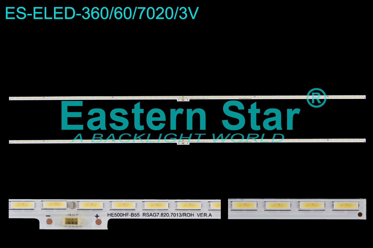 ES-ELED-360 ELED/EDGE TV backlight use for 50'' Hisense / Noblex HE500HF-B55  RSAG7.820.7013/ROH VER.A  LED STRIPS(2)