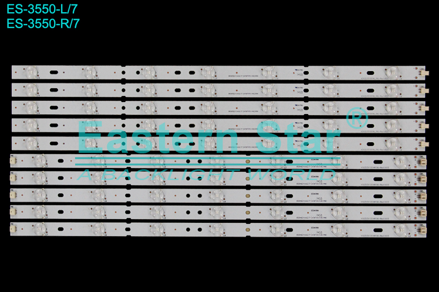 ES-3550 LED TV Backlight use for 50" Sanyo  K503535T0514L39U-Rev1.0GS , K503535T0514R39U-Rev1.0GS  LED STRIP(10)