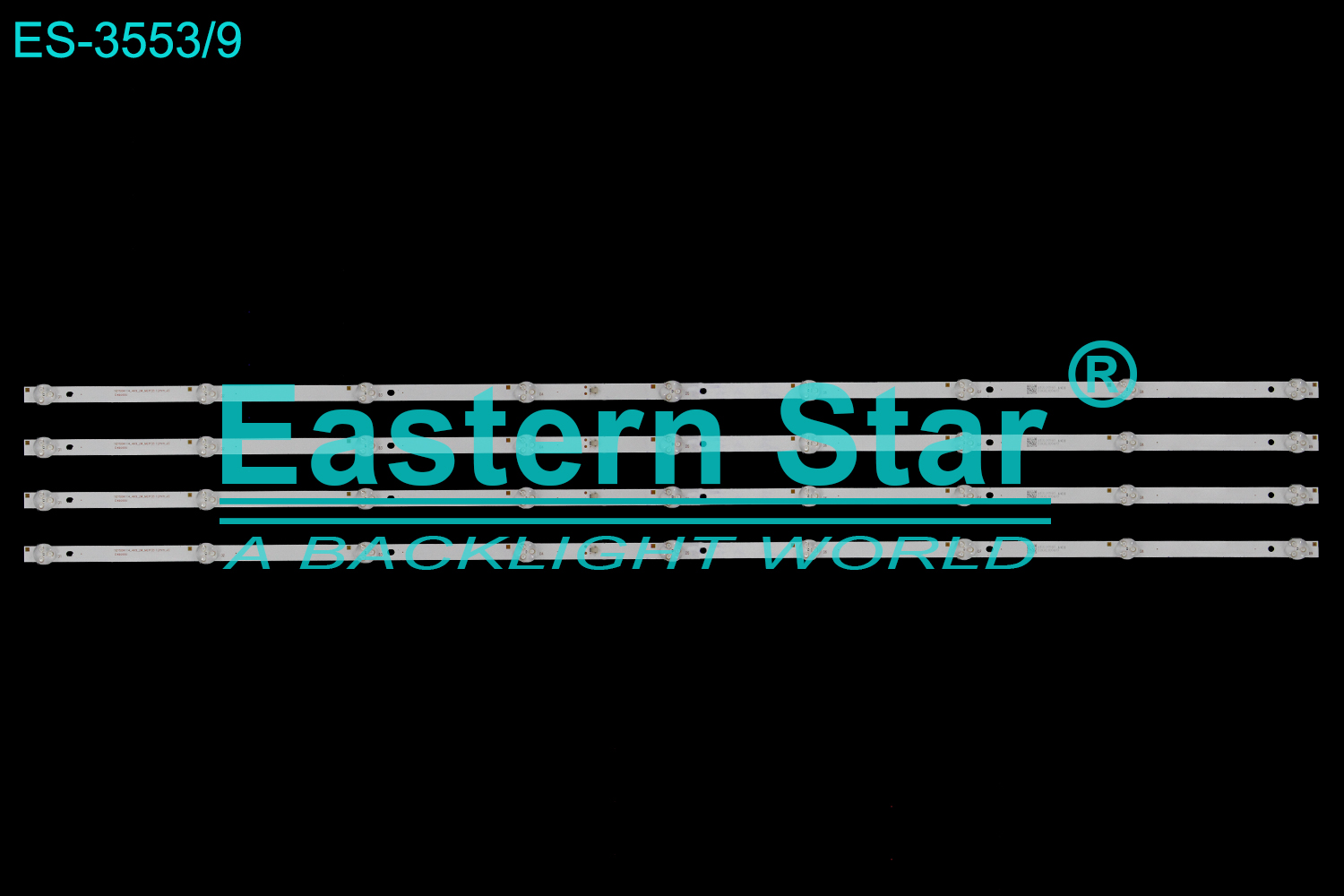 ES-3553 LED TV Backlight use for 50" Akai /Vtex AKTV5036S HRS_SQY50A114_4X9_2W_MCPCB 12mm_V2 E486558 LED STRIP(4)