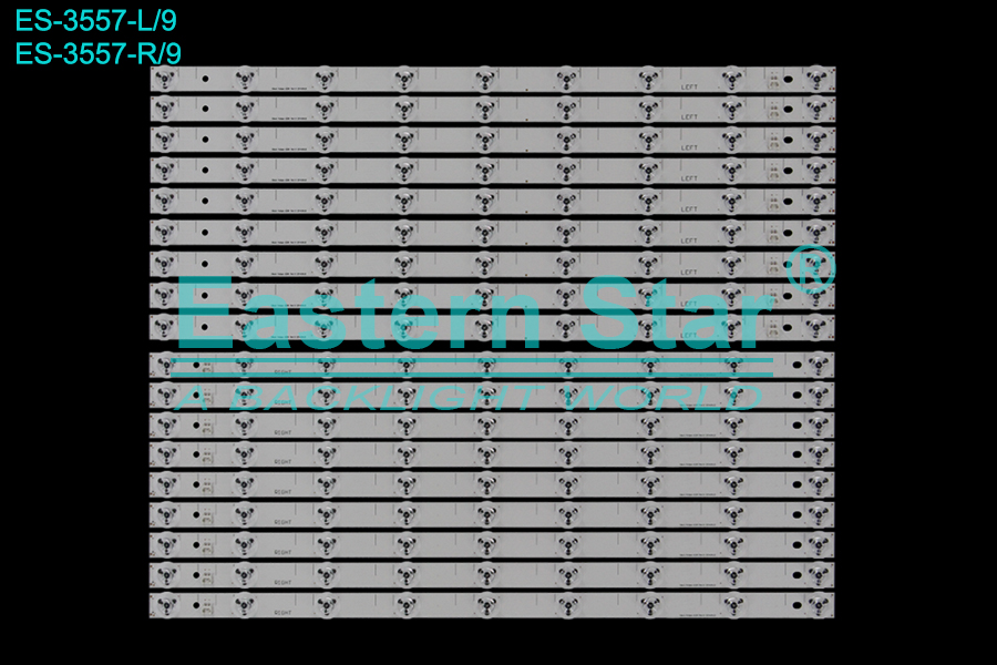 ES-3557 LED TV Backlight use for 55" Panasonic TX-55CX680B L: 55inch Pattern 6.5PI Rev1.0 2014.09.22  R:  55inch Pattern 6.5PI Rev1.0 2014.09.22 LED STRIP(18)