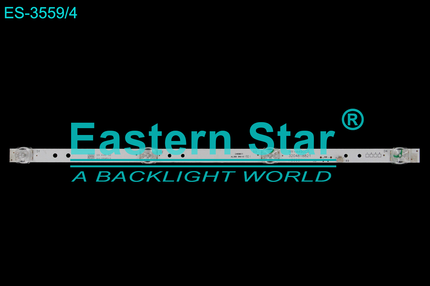 ES-3559 LED TV Backlight use for 32" HY-A490C5 3204818821 A500C  LED STRIP(/)