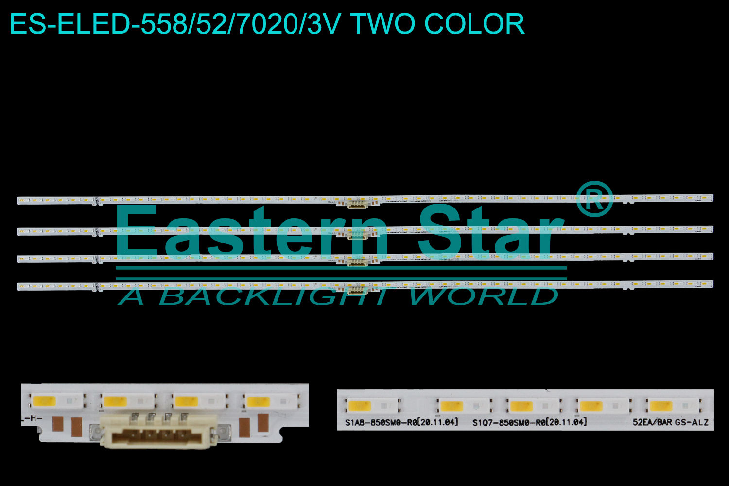 ES-ELED-558 ELED/EDGE TV backlight use for 85'' Samsung QE85LS03AAUXXN S1A8-850SM0-R0 S1Q7-850SM0-R0 BN96-52592A   85Q60A  BN96-52583A REV00  ES85SVQFPBGA54  LED STRIPS(4)