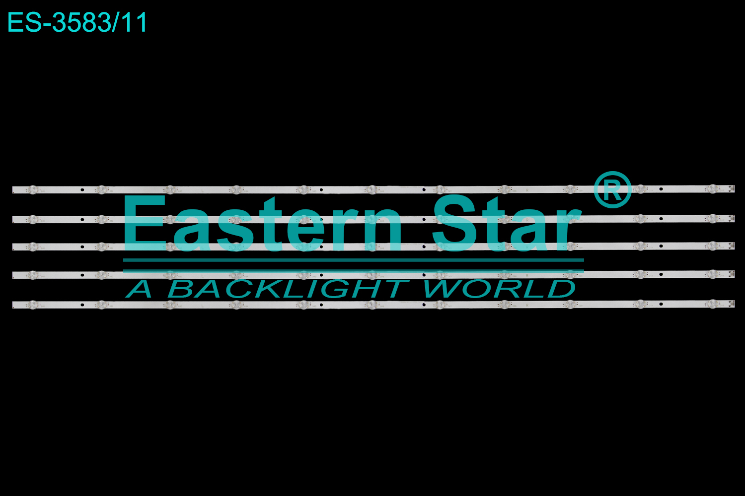 ES-3583 LED TV Backlight use for 58" PHILIPS 58PUS7505/12 EVERLIGHT LBM580M1101-AJ-1(HF)(0)  LED STRIP(5)