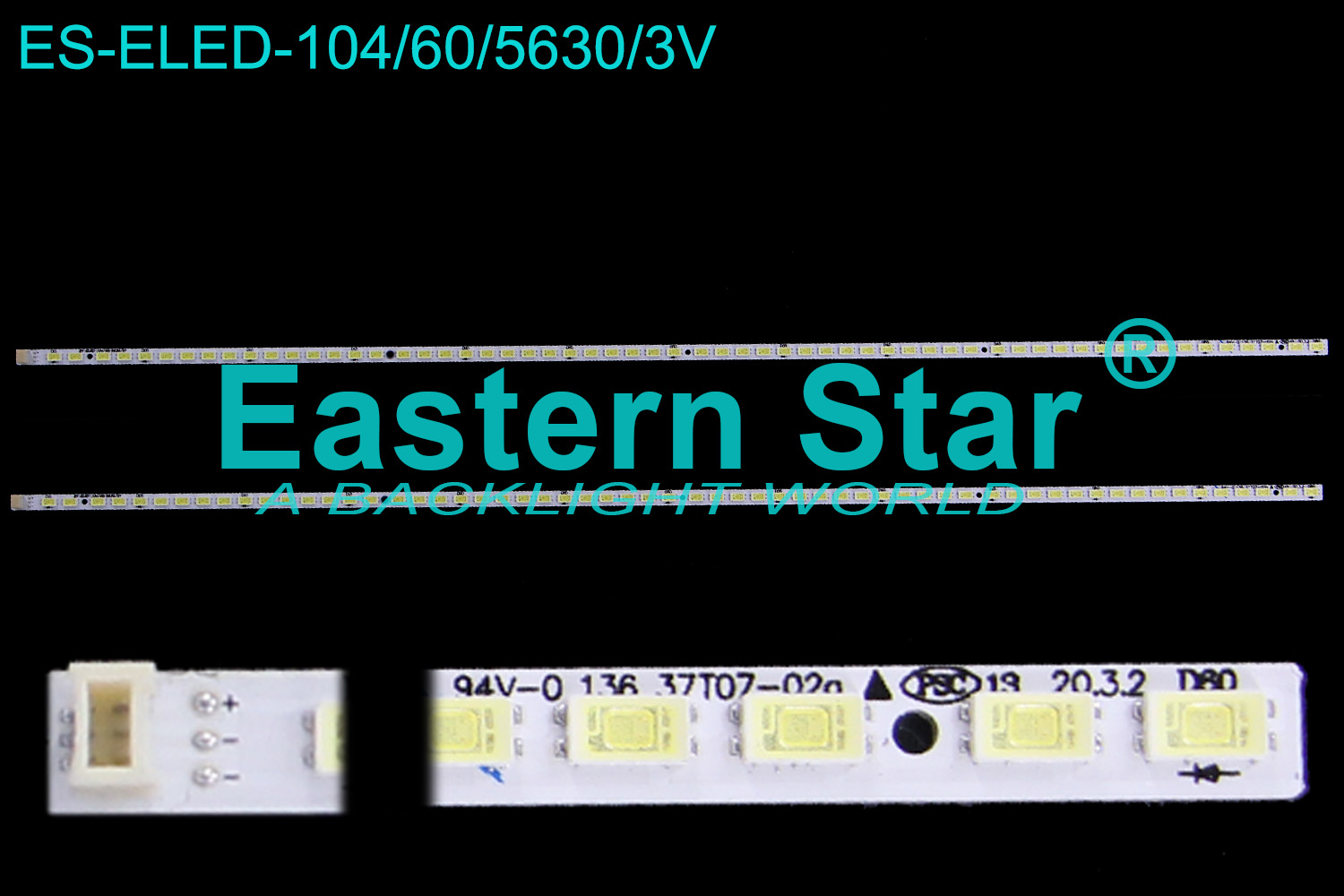 ES-ELED-104 ELED/EDGE TV backlight use for Tcl 37'' 60LEDs 37T07-02a LED STRIPS(2)