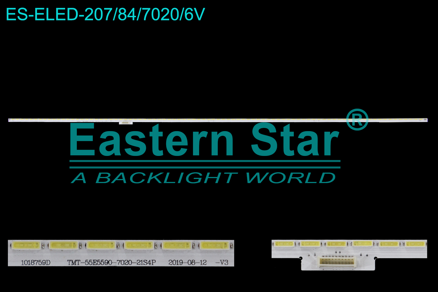 ES-ELED-207 ELED/EDGE TV backlight use for Tcl 55'' 84LEDs 1018759D TMT-55E5590-7020-21S4P 2019-08-12 LED STRIPS(1)
