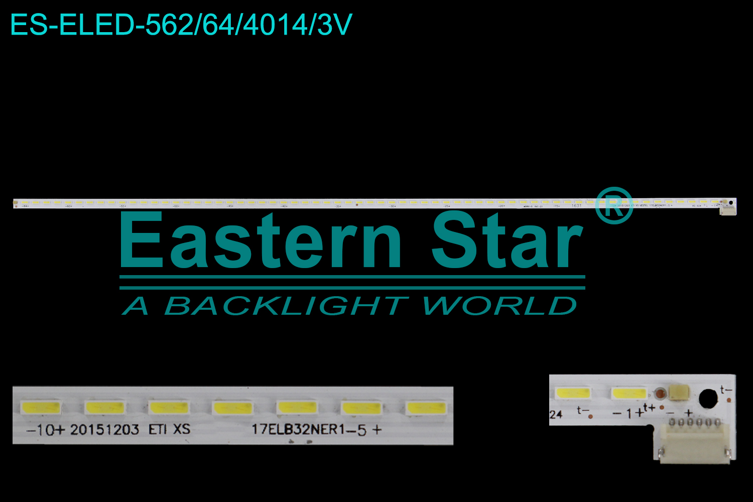 ES-ELED-562 ELED/EDGE TV backlight use for Vestel 32'' 32FB7100 20151203 ETI XS VESTEL 17ELB32NER1 LED STRIPS(1)