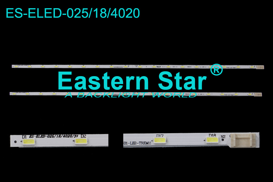 ES-ELED-025 ELED/EDGE TV backlight use for Lg /Polytron 23.6'' 18LEDs 6202B0005S000/V236R1-LE2-TREM11 led backlight strips 24E600E