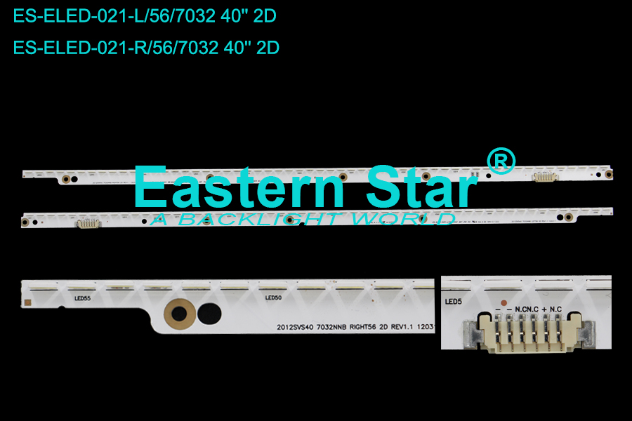 ES-ELED-021 ELED/EDGE TV Backlight use for  Samsung 40" 2012SVS40 7032NNB LEFT56 2D REV1.1 120317  2012SVS40 732NNB RIGHT56 2D REV1.1 120317 (/)