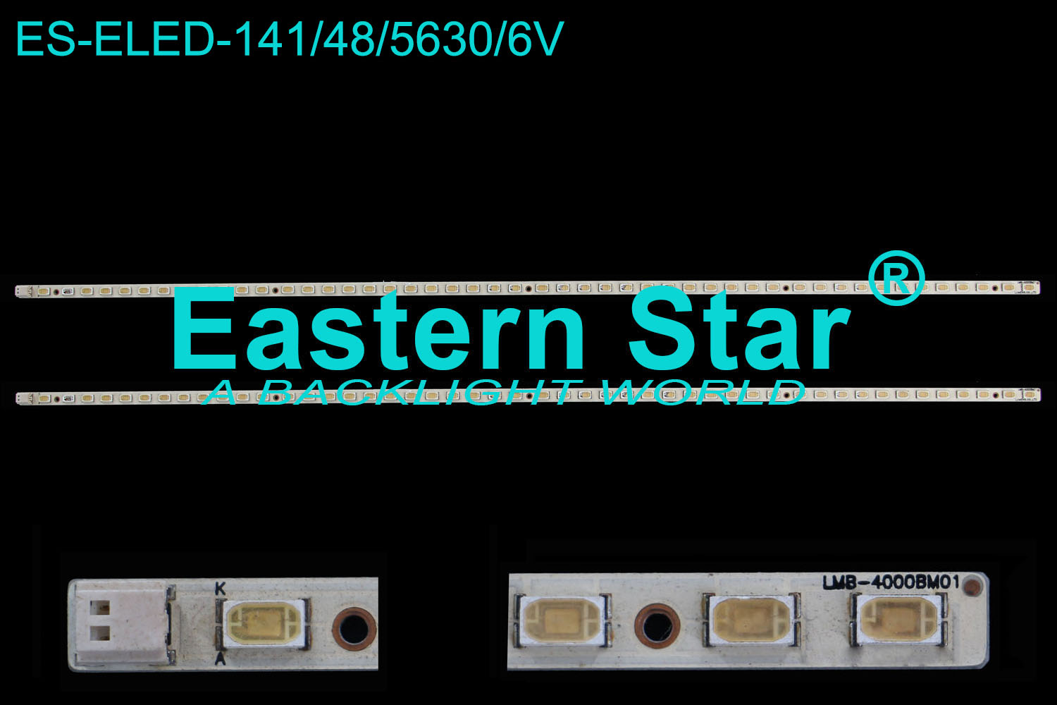ES-ELED-141 ELED/EDGE TV backlight use for Samsung/Hisense/Haier 40'' 48LEDs LMB-4000BM01 LED STRIPS(6)