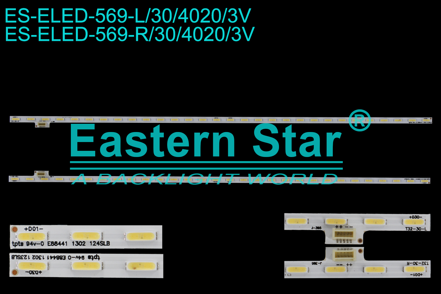 ES-ELED-569 ELED/EDGE TV backlight use for 32'' Sony T32-30-L    T32-30-R LED STRIPS(2)