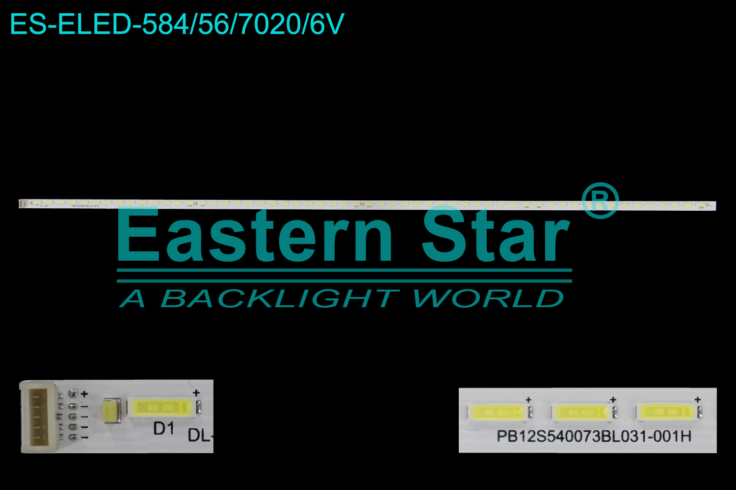 ES-ELED-584 ELED/EDGE TV backlight use for 42'' Toshiba 42L2350CH/42L1351C STQ420A85_56LED_REV02_131210  X  PB12S540073BL031-001H LED STRIPS(1)